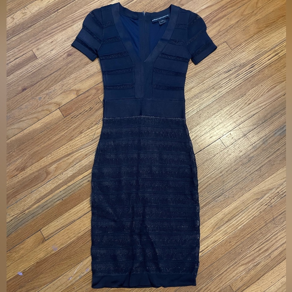 French Connection Navy Midi Dress